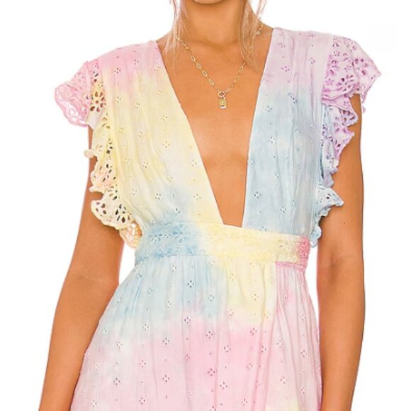 Majorelle Mistwood Dress in Pastel Multi Tie Dye - Picture 1 of 3